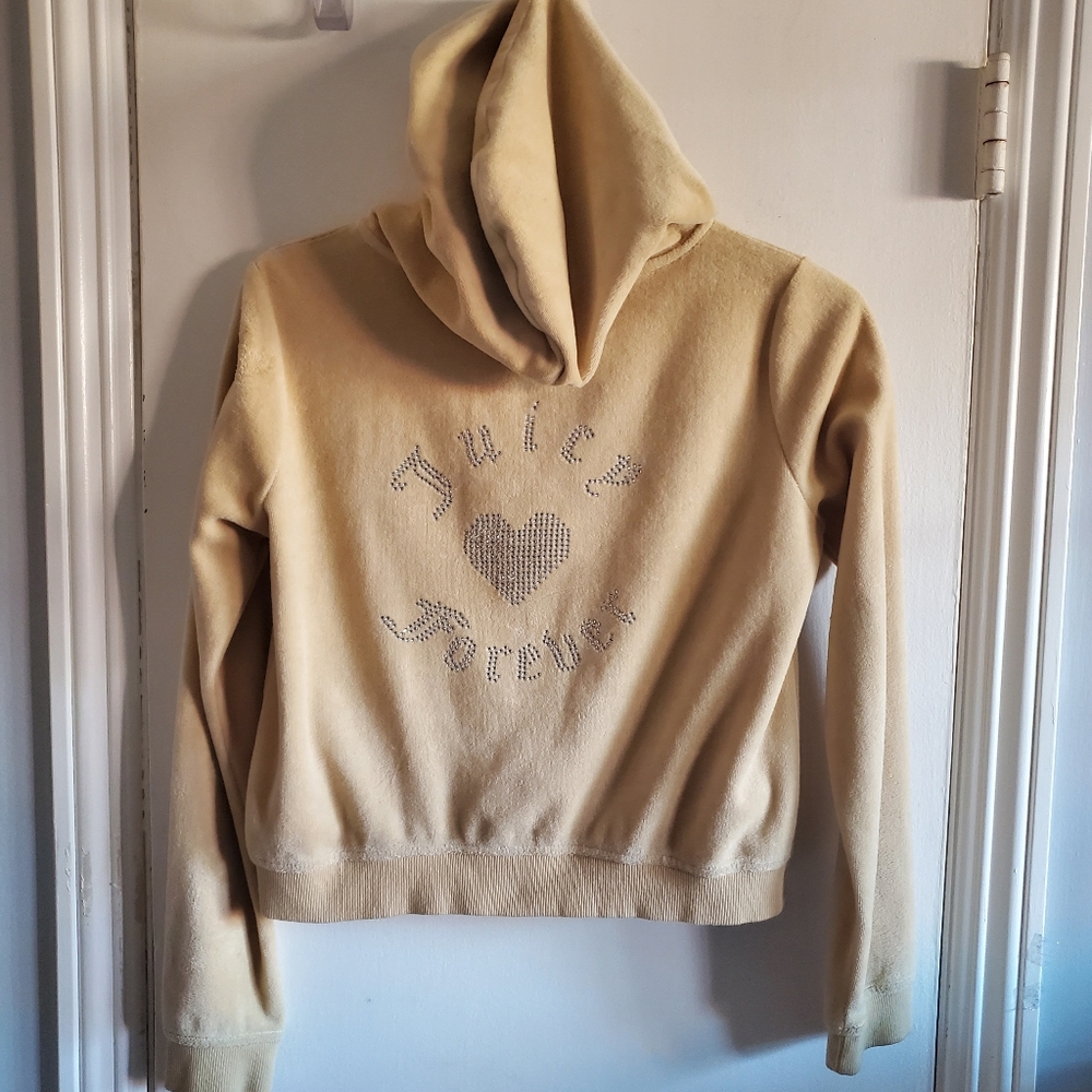 Juicy Couture x Forever 21 Rhinestone Bling Velour Track Jacket Size M Y2K